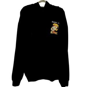 RGSTR Black Graphic Hoodie Cash is King Mens Size 4XL